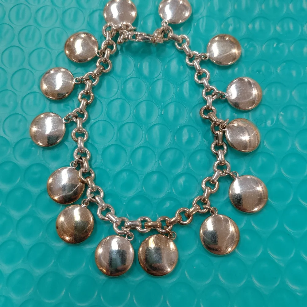 Tiffany Silver Multi-Disc Bracelet 61.1 Grams - Picture 4 of 6